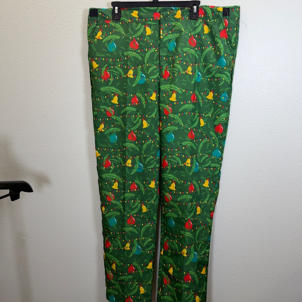 Suitmeister Green Festive Men's Pants